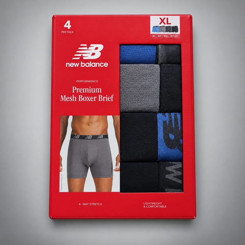 new balance Paquete 4 Piezas Boxers new balance