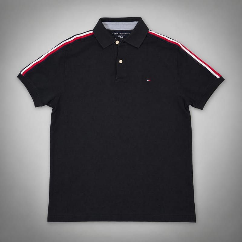 TOMMY HILFIGER Playera Tipo POLO borde En Hombros